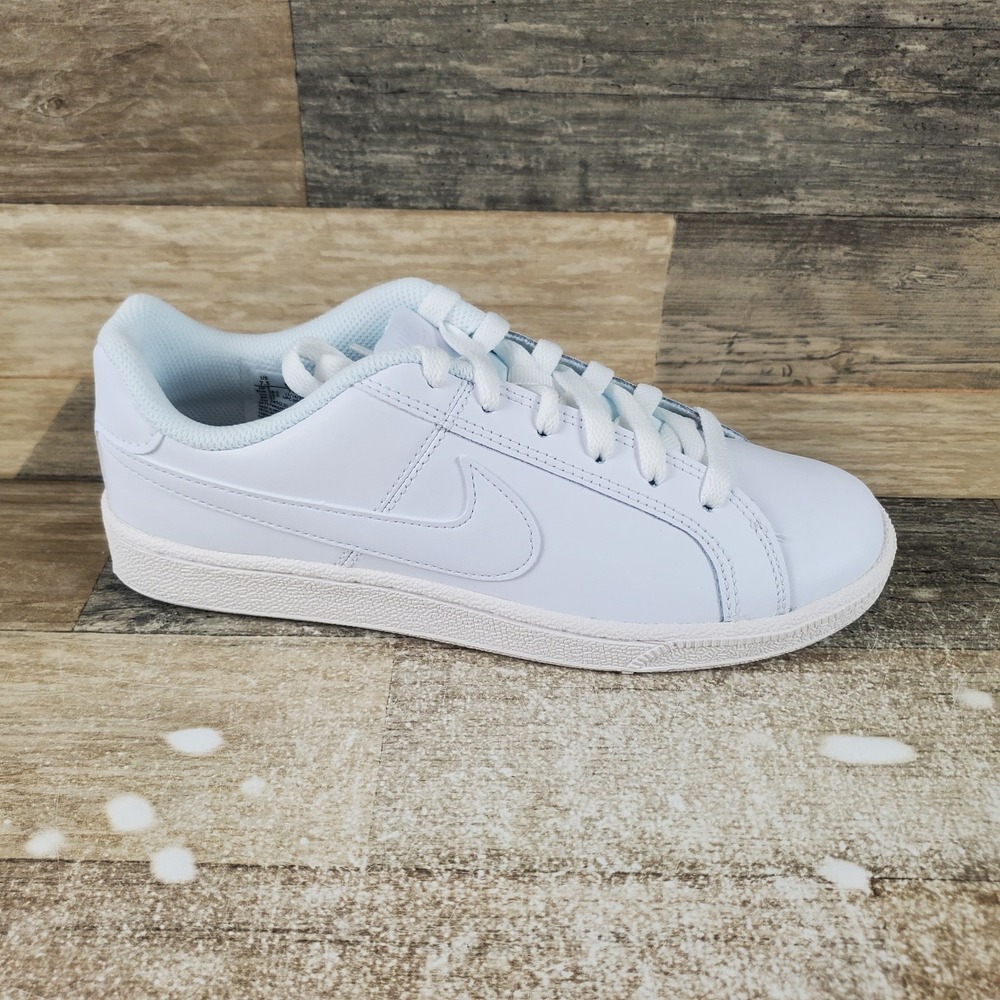 Nike Court Royale Womens Trainers Shoes Sz 7.5 Athletic White Leather Sneakers